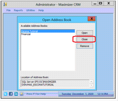 A computer screen with a close box

Description automatically generated