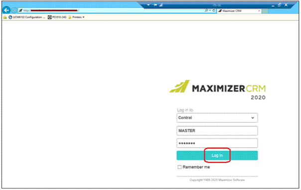 A screenshot of a login screen

Description automatically generated