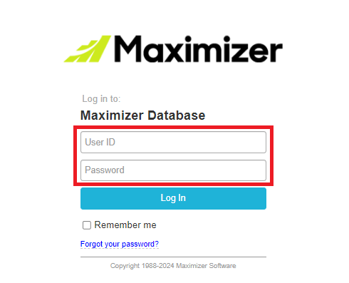 Maximizer login page.png
