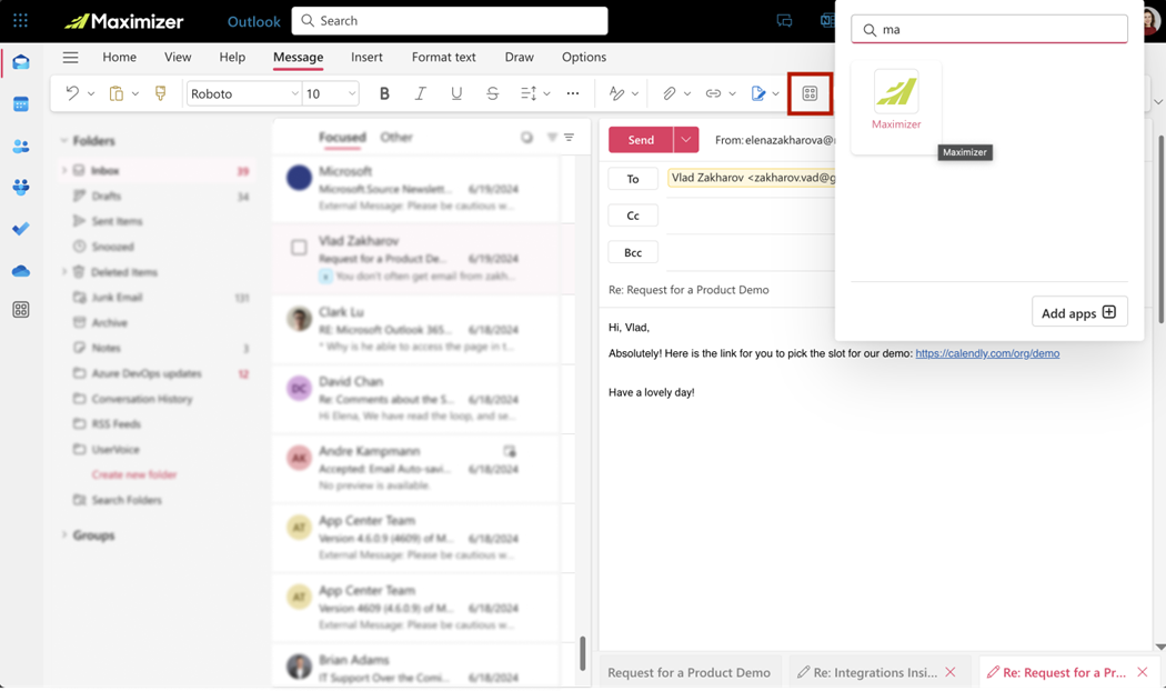 Outlook Addin Outgoing Message.png